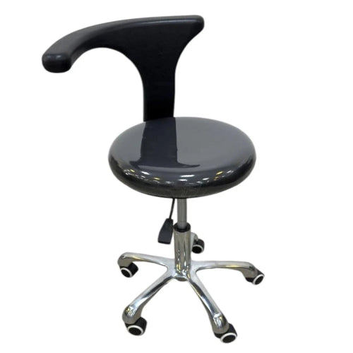 Dongpin Derma Stool w/ Backrest, Black Colour (DP-Y915) / ديرما البراز