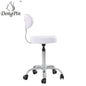 DongPin Derma Stool with Back rest, White Color (DP-9934)