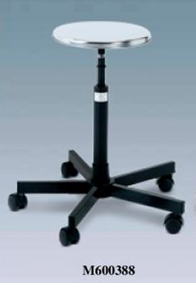 Stool S/S Seat Pl.Base W/Castor-M600388/P