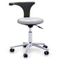 Dongpin Derma Stool w/ Backrest, White Colour (DP-Y915)