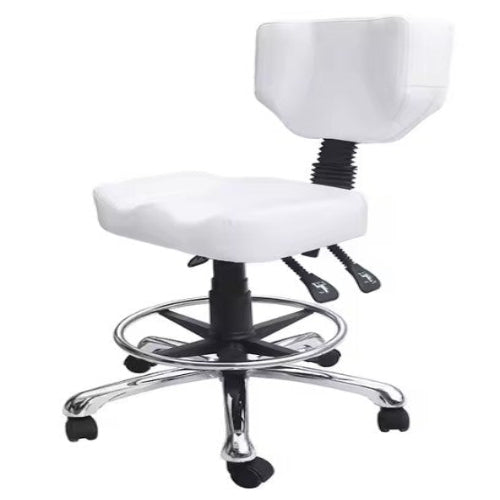DongPin Derma Chair with Backrest White Colour DP-9942