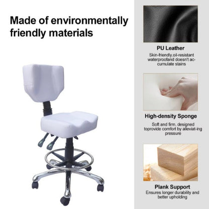 DongPin Derma Chair with Backrest White Colour DP-9942