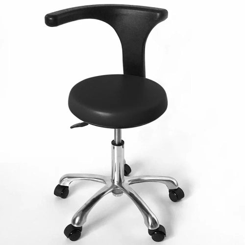 Dongpin Derma Stool w/ Backrest, Black Colour (DP-Y915)
