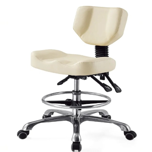 Stool with Back Rest(TS-3218)(Beige)