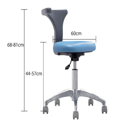 Dongpin Derma Stool w/ Backrest, Black Colour (DP-Y915)